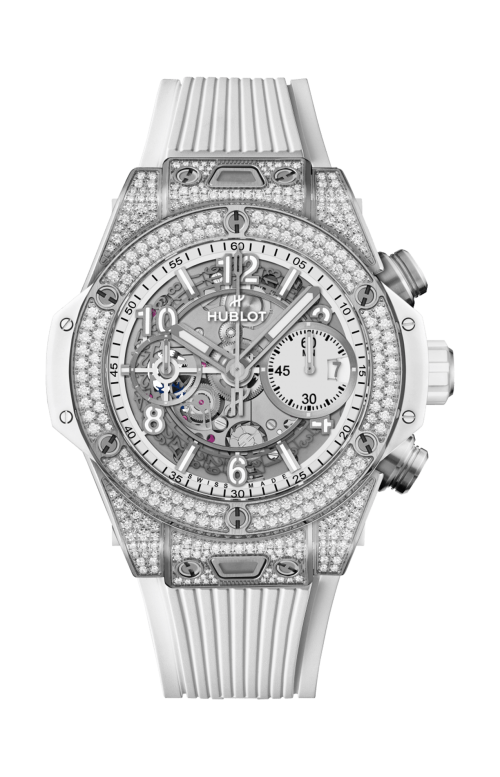 BIG BANG UNICO TITANIUM WHITE PAVÉ 42 MM - 441.NE.2011.RW.1704