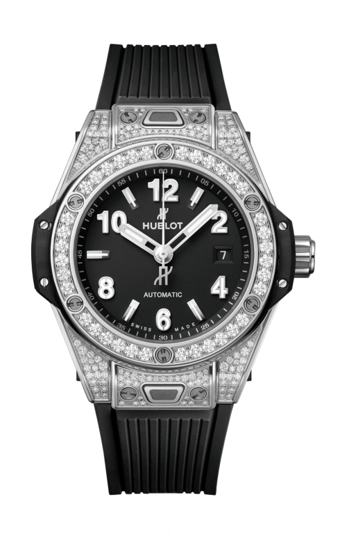 BIG BANG ONE CLICK STEEL PAVÉ 33 MM - 485.SX.1170.RX.1604