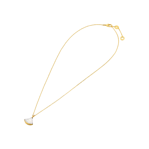 COLLANA DIVAS' DREAM IN ORO GIALLO CON DIAMANTE E PENDENTE IN MADREPERLA - CL859986