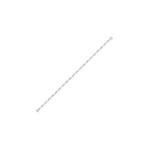 CABLE A MAGLIE IN ORO BIANCO 18 CARATI PER BRACCIALE MODELLO MEDIO - 6B0432 - 6B0432