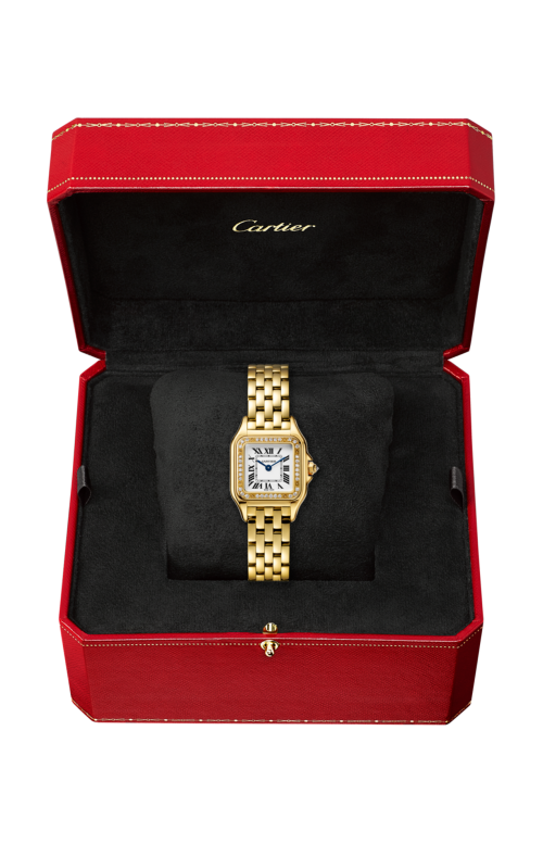 PANTHÈRE DE CARTIER, MODELLO PICCOLO, ORO GIALLO, DIAMANTI, QUARZO - WJPN0067