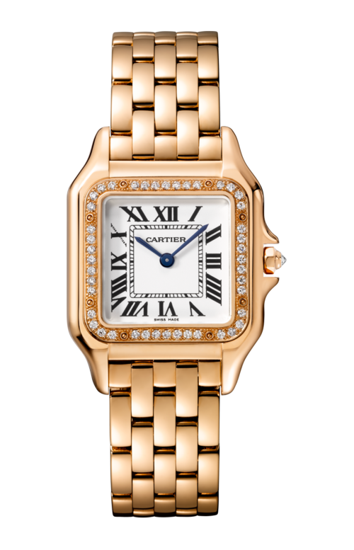 PANTHÈRE DE CARTIER MODELLO MEDIO, ORO ROSA, DIAMANTI - WJPN0009