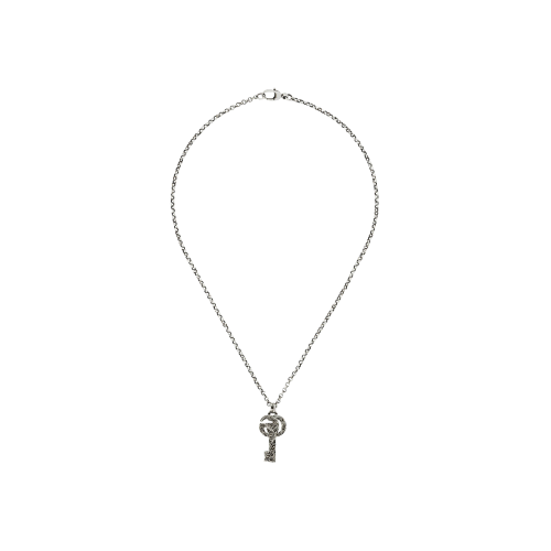 COLLANA MARMONT IN ARGENTO CON CHIAVE CON DOPPIA G - YBB62775700100U