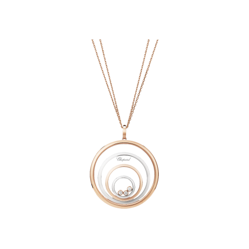 CHOPARD - HAPPY SPIRIT - COLLANA IN ORO ROSA, ORO BIANCO E DIAMANTI - 798233-9001 - 798233-9001