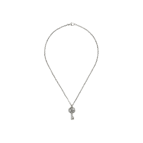 COLLANA MARMONT IN ARGENTO CON CHIAVE CON DOPPIA G - YBB62775700100U