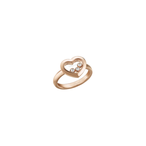 CHOPARD - HAPPY DIAMONDS ICONS - ANELLO IN ORO ROSA CON DIAMANTI - 82A611-5110 - 82A611-5107