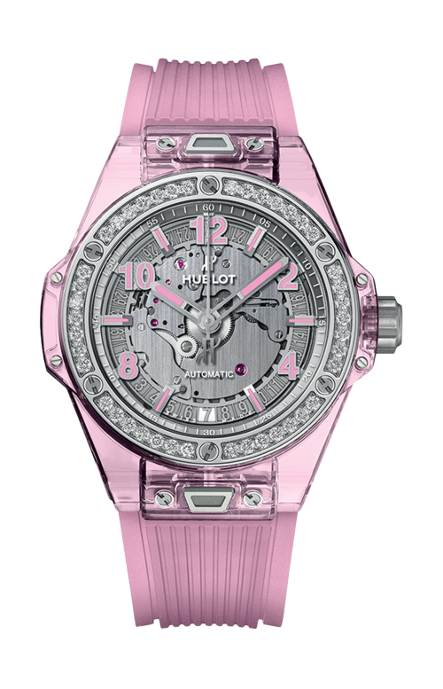 BIG BANG ONE CLICK PINK SAPPHIRE DIAMONDS  39 MM - LIMITED EDITION - 465.JP.4802.RT.1204