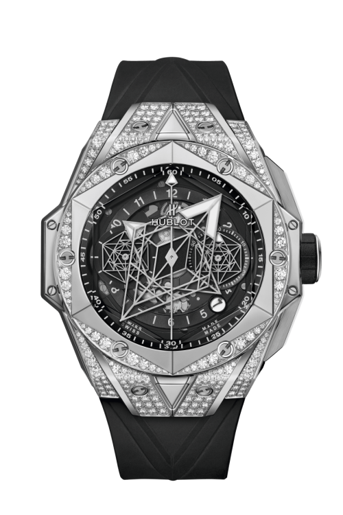 BIG BANG SANG BLEU II TITANIUM PAVÉ 45 MM - 418.NX.1107.RX.1604.MXM20