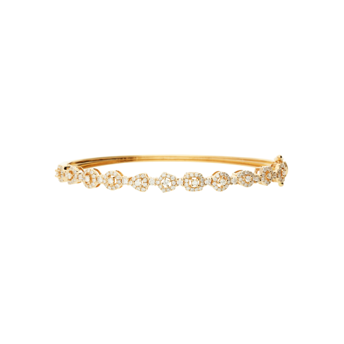 BRACCIALE RIGIDO IN ORO ROSA E DIAMANTI BIANCHI - A00102RA01