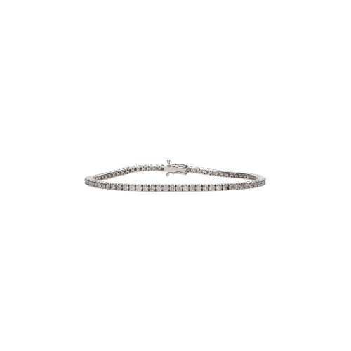 BRACCIALE TENNIS IN ORO BIANCO E DIAMANTI - 318-2194-250-67D