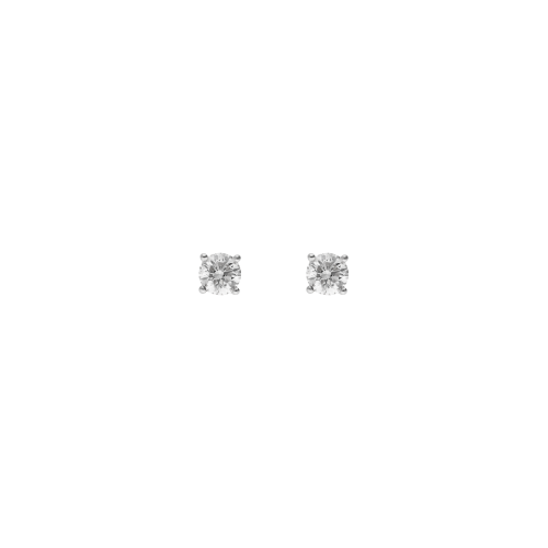 ORECCHINI PUNTO LUCE IN ORO BIANCO CON DIAMANTI - VE20011DW