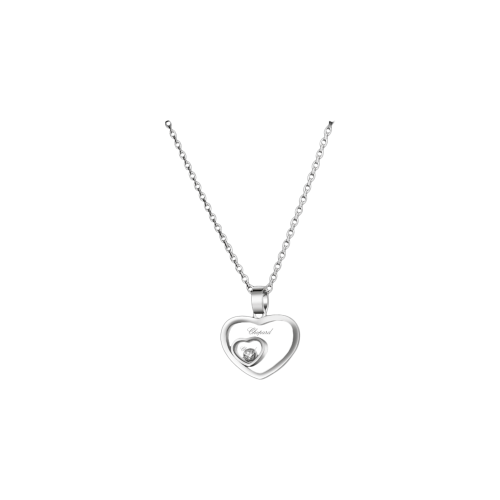 CHOPARD - COLLANA HAPPY DIAMONDS IN ORO BIANCO CON DIAMANTE - 797482-1001 - 797482-1001