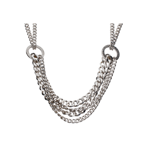 COLLANA VICIOUS MULTICATENA IN ARGENTO