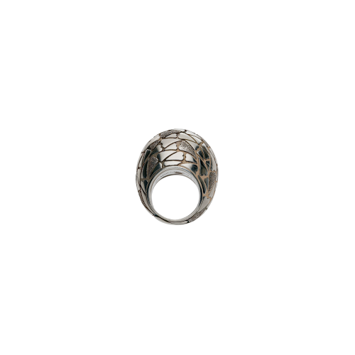 ANELLO PIANEGONDA ETERNITY A FASCIA BOMBATA CUORI IN  ARGENTO