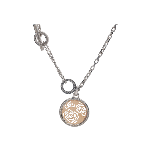 COLLANA GOLD PASSION IN ARGENTO E ORO ROSA