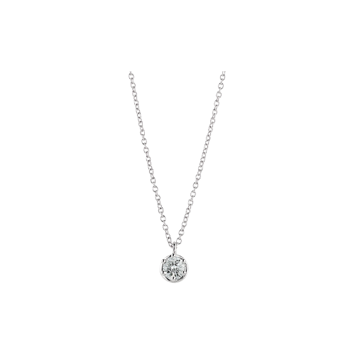 COLLANA PUNTO LUCE DAMIANI IN ORO BIANCO E DIAMANTI CERTIFICATI ORIGINALI