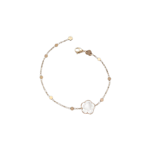 BRACCIALE BON TON IN ORO ROSA CON QUARZO MILKY - 14817R - 14817R