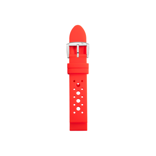 DODO WATCH - CINTURINO ROSSO PER CASSA 37 MM - Cinturino in silicone rosso con fibbia in acciaio lucido - CWD6RO/S