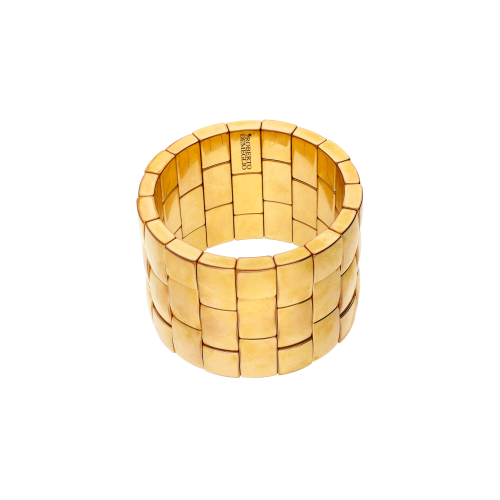 BRACCIALE AURA IN CERAMICA DORATA ROSA - AU963R