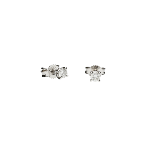 Orecchini in oro bianco 18 carati e diamanti bianchi taglio brillante - BA0R695