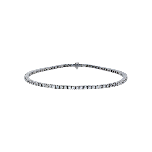 BRACCIALE TENNIS IN ORO BIANCO E DIAMANTI - BABR216