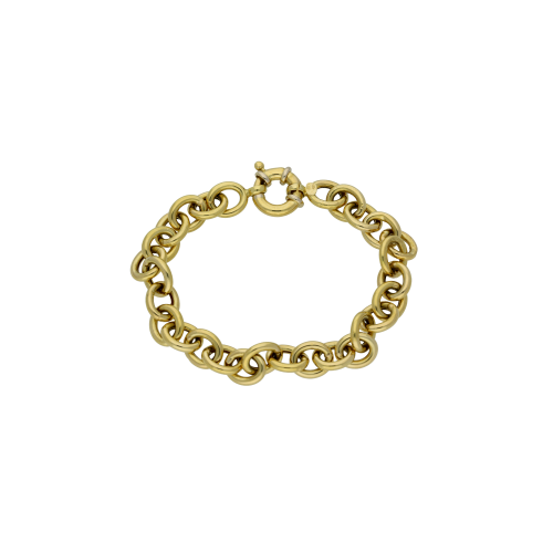 BRACCIALE A MAGLIE MORBIDE IN ORO GIALLO - BABR27