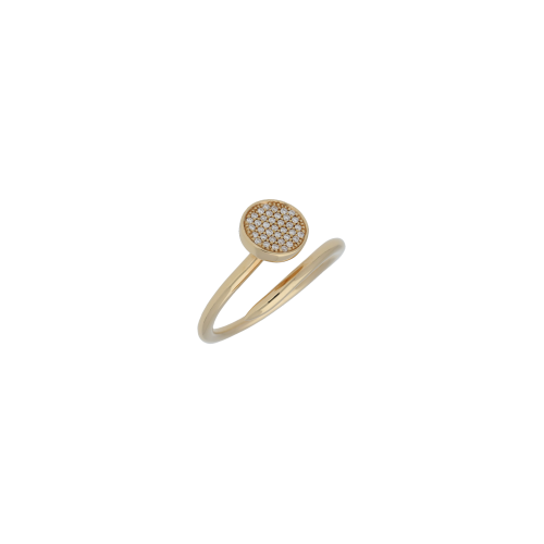 ANELLO CHIODO IN ORO ROSA E DIAMANTI - VR25003DP