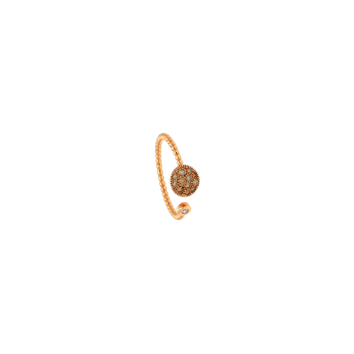 ANELLO IN ORO ROSA E DIAMANTI BROWN - VR25755DBDP