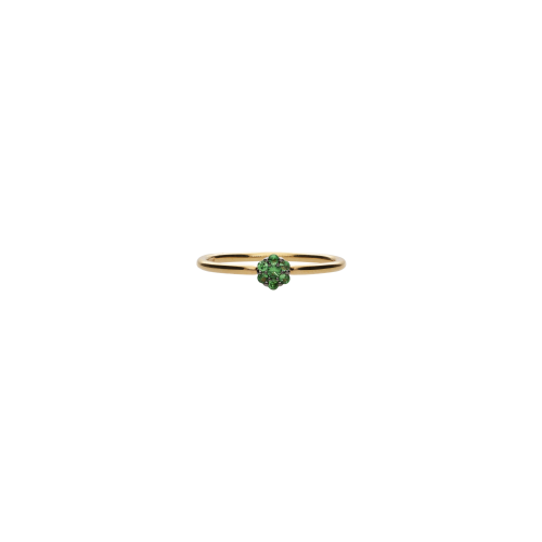 ANELLO ROSETTA IN ORO ROSA E TSAVORITE - VR25641TSP