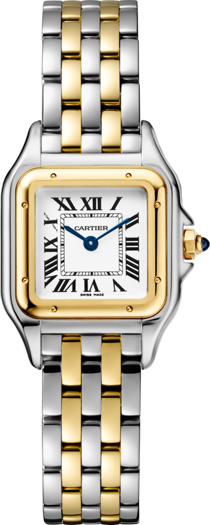 PANTHÈRE DE CARTIER MODELLO PICCOLO, ORO GIALLO E ACCIAIO - W2PN0006