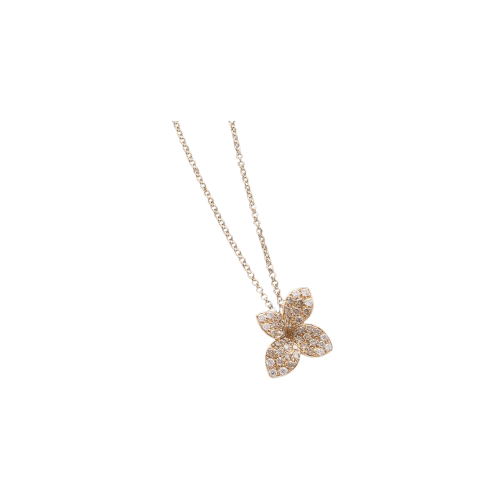 COLLANA GIARDINI SEGRETI IN ORO ROSA CON DIAMANTI BIANCHI E DIAMANTI CHAMPAGNE - 15367 - 15367R