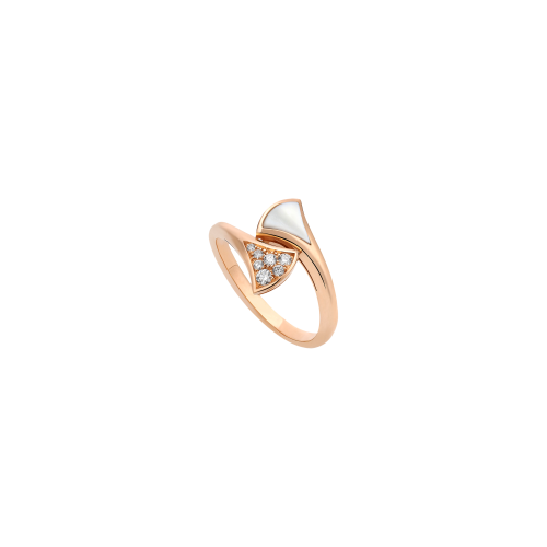 ANELLO DIVAS' DREAM IN ORO ROSA CON MADREPERLA E DIAMANTI - AN858003 - AN858003