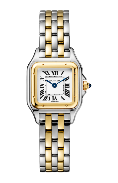 PANTHÈRE DE CARTIER MODELLO PICCOLO, ORO GIALLO E ACCIAIO - W2PN0006