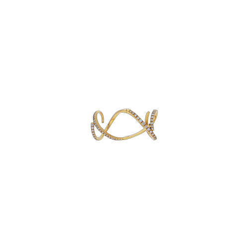 MAGIC SNAKE - ANELLO IN ORO ROSA E DIAMANTI BIANCHI - 7427APK