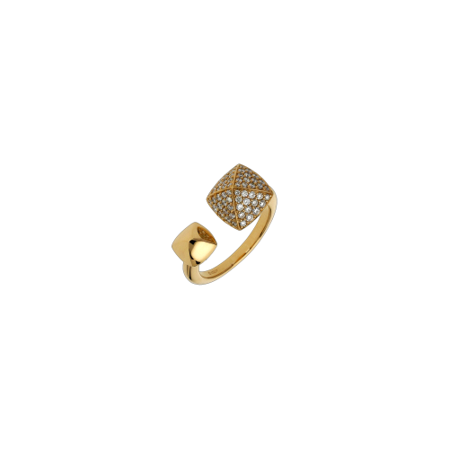 ANELLO IN ORO ROSA E DIAMANTI BIANCHI - VR26307DP