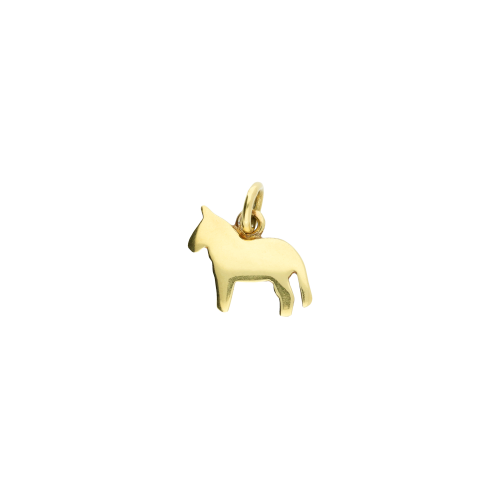 Cavallo - Ciondolo in oro giallo 18 carati