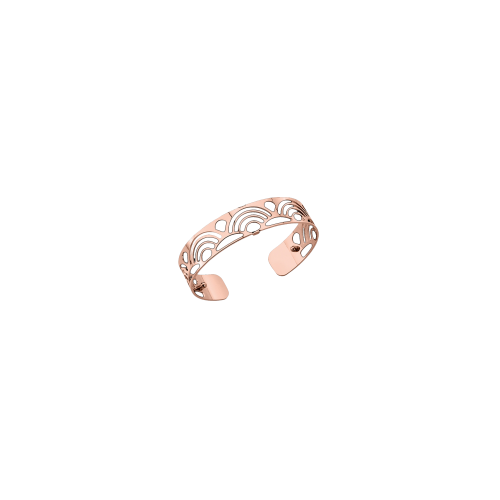 Bracciale placcato rosÈ spessore 14 mm - possibilità scelta delle pelli colorate all'interno del bracciale