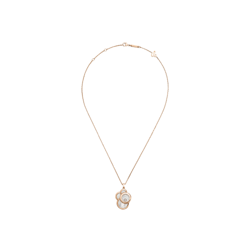 CHOPARD - HAPPY DREAMS - COLLANA IN ORO ROSA CON CIONDOLO IN ORO ROSA, DIAMANTE, ESTRATTI DI MADREPERLA - 799888-5008