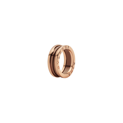 ANELLO B.ZERO1 IN ORO ROSA E CERAMICA BRONZO - AN857844 - AN857844