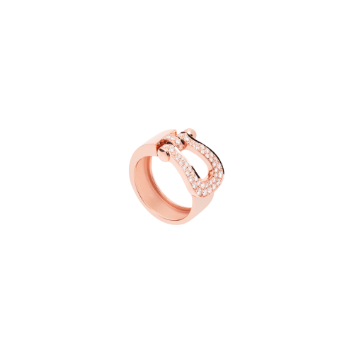 ANELLO FORCE 10 MODELLO GRANDE IN ORO ROSA E DIAMANTI - 4B0411 - 4B0411