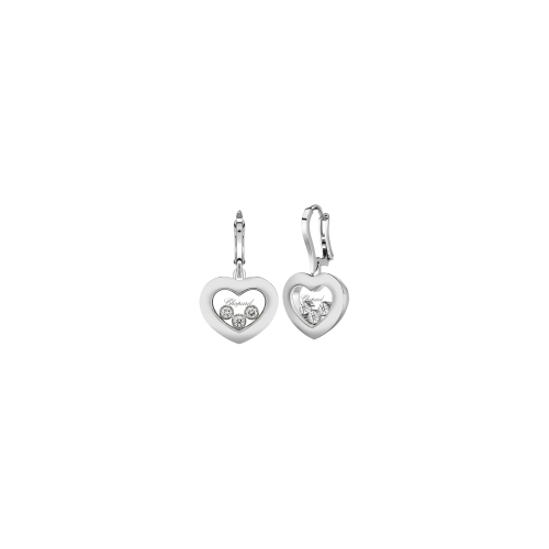 CHOPARD - ORECCHINI HAPPY DIAMONDS ICONS IN ORO BIANCO CON DIAMANTI - 83A611-1301