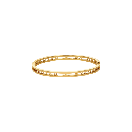 BRACCIALE B.ZERO1  IN ORO GIALLO CON LOGO BVLGARI LUNGO LA SPIRALE - BR858724 - BR858724