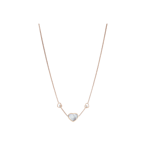 CHOPARD - COLLANA IN ORO ROSA ETICO, DIAMANTI, MADREPERLA - 81A082-5301 - 81A082-5301