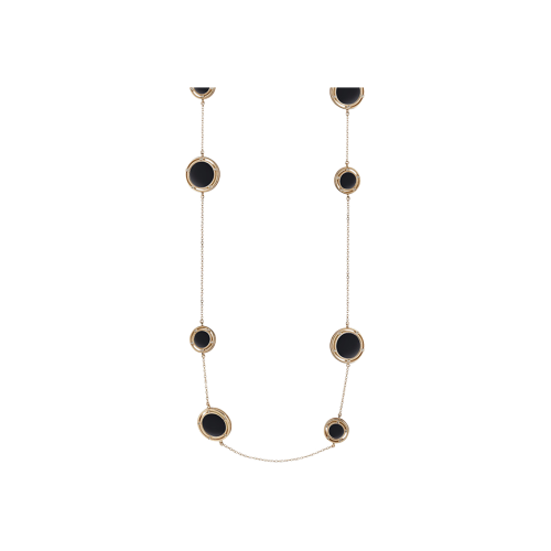 COLLANA DAMIANI D.SIDE IN ORO ROSA CON DIAMANTI E ONICE
