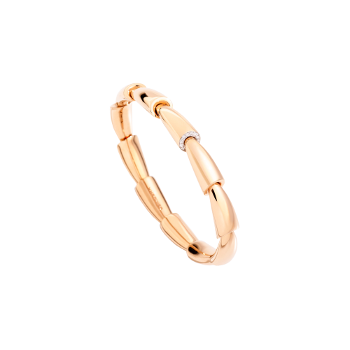 BRACCIALE CALLA MIDI IN ORO ROSA 18K E DIAMANTI