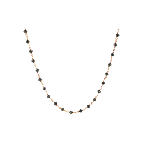 Accedi alla scheda di Bartorelli Italian Jewels COLLANA GIROCOLLO IN ORO ROSA CON DIAMANTI NERI - 0002302007R