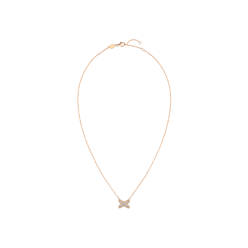 CHAUMET - COLLANA JEUX DE LIENS IN ORO ROSA E DIAMANTI - 083221