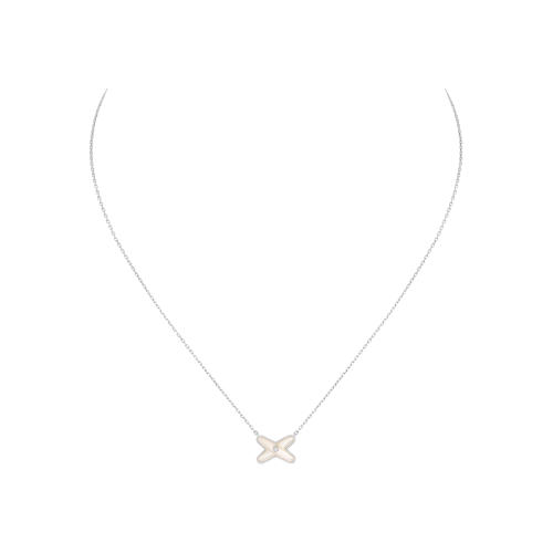 CHAUMET - COLLANA JEUX DE LIENS IN ORO BIANCO CON DIAMANTE E MADREPERLA - 083161 - 083161