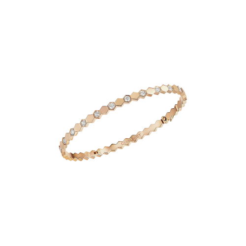 CHAUMET - Bracciale Bee My Love rigido in oro rosa e diamanti bianchi - 083433