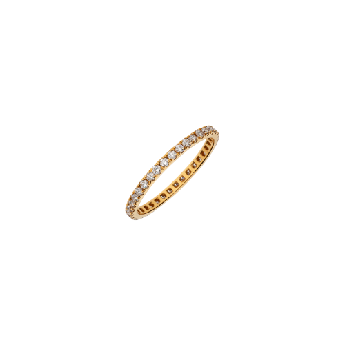 ANELLO VERETTA IN ORO ROSA E DIAMANTI - 72467357